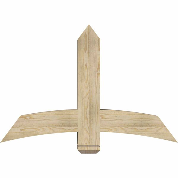 Ekena Millwork Bellingham Rough Sawn Timber Gable Bracket, Douglas Fir, 48"W x 32"H x 6"D x 6"F, 16/12 Pitch GBW048X32X0606BEL00RDF - main
